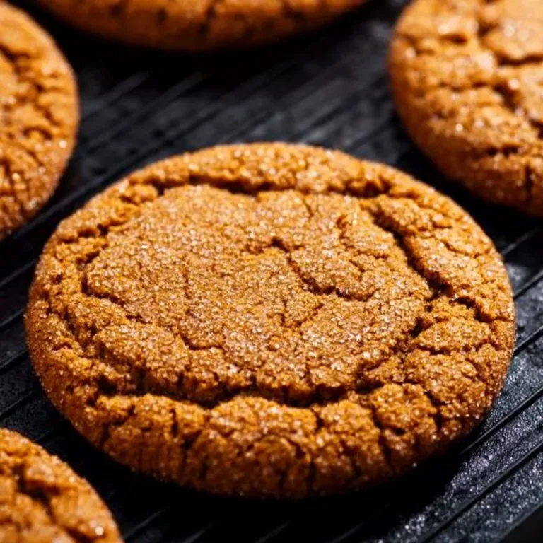 Chewy ginger molasses cookies with a soft texture and rich, spiced flavor