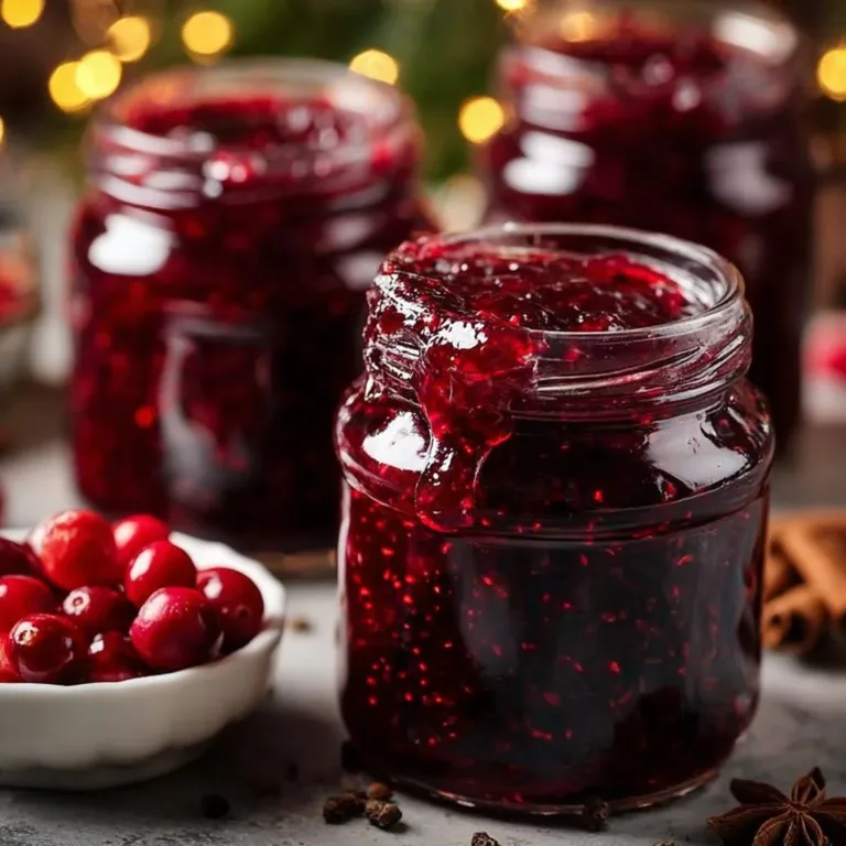 Delicious homemade Christmas jam in a crockpot, perfect for holiday celebrations.