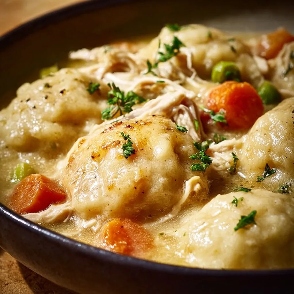 Easy Crockpot Chicken and Dumplings