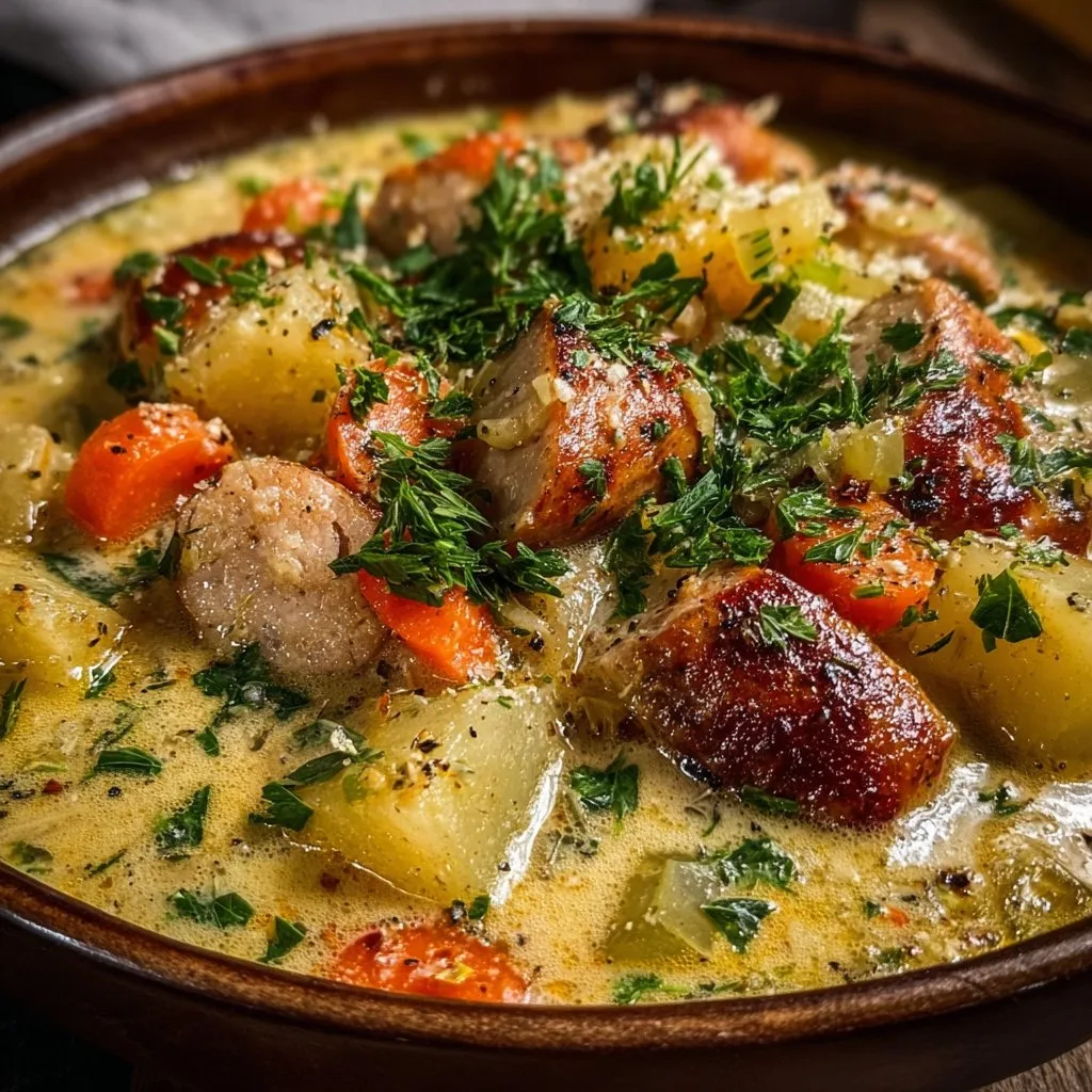 Creamy Chicken Sausage Stew