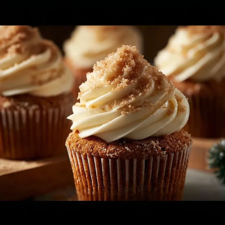 Deliciously easy gingerbread cupcakes topped with cream cheese frosting