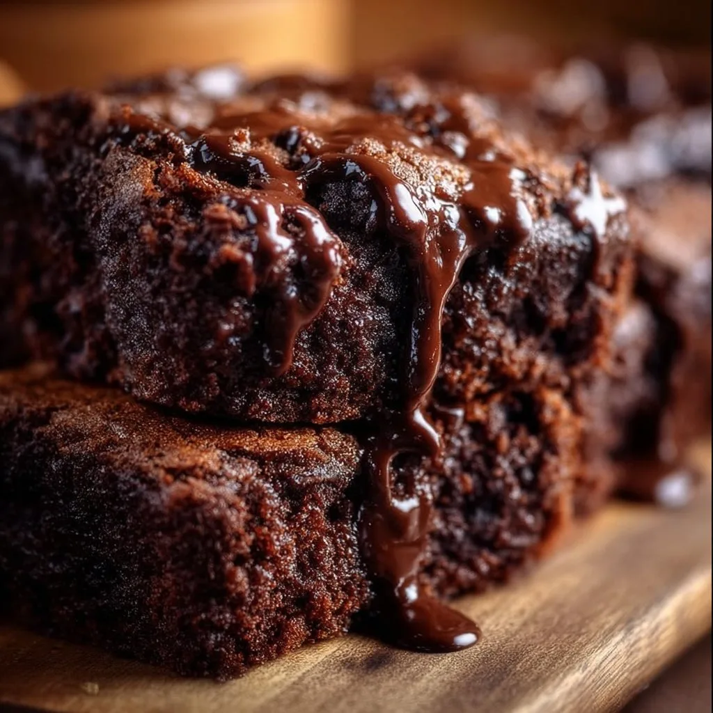 Hot Fudge Brownie Bread