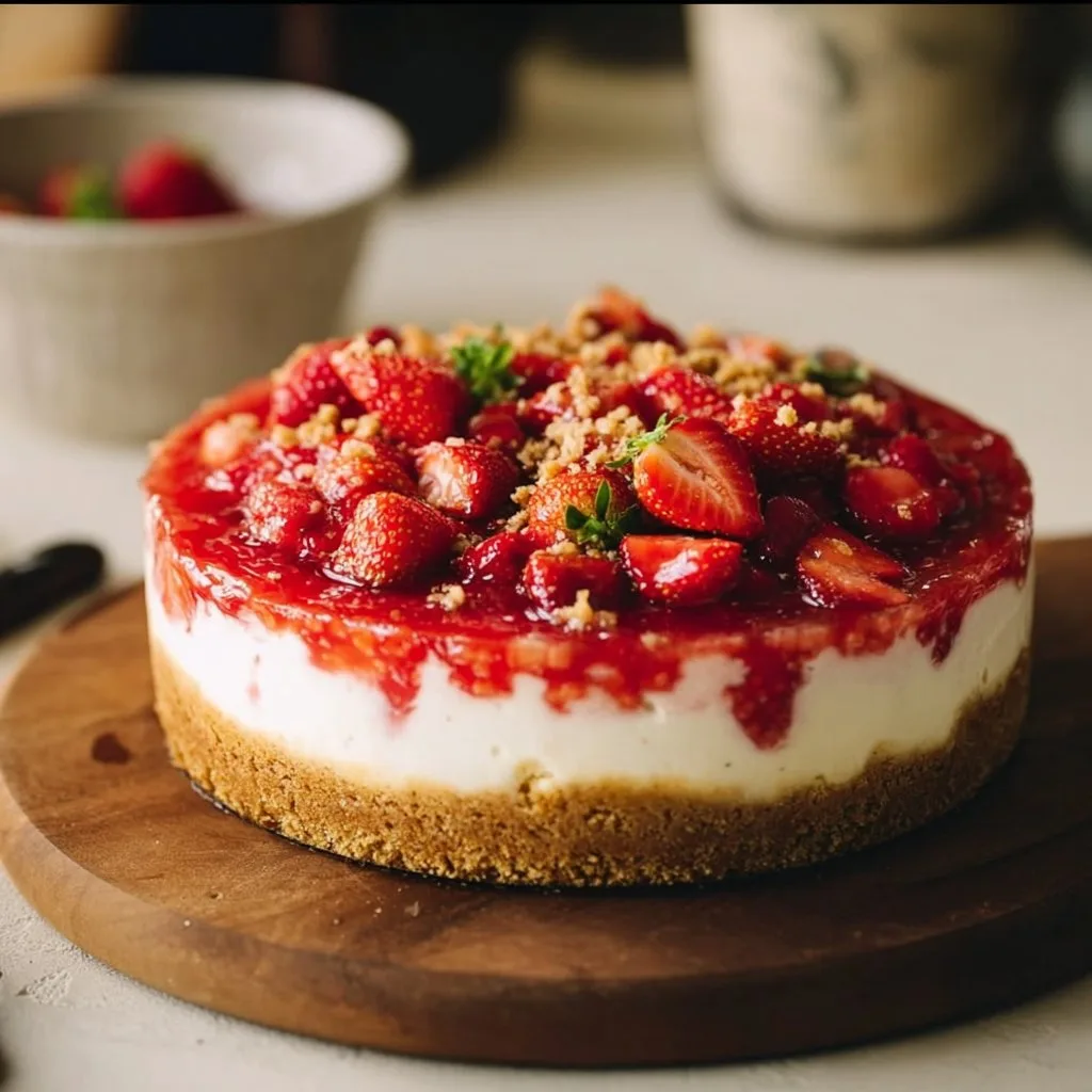 Strawberry Shortcake Cheesecake