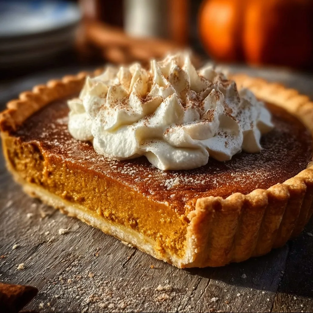 Spiced Creamy Baked Pumpkin Pie