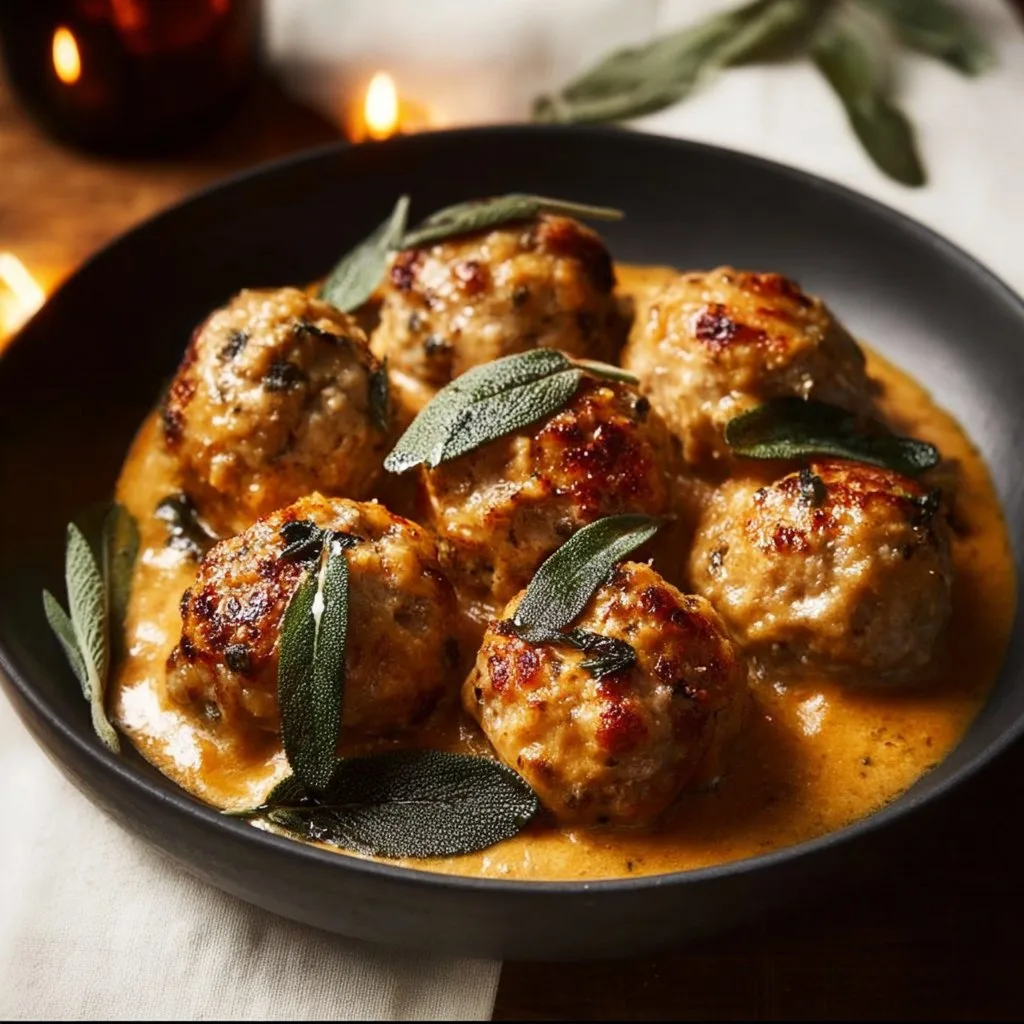 Turkey Meatballs Pumpkin Sage