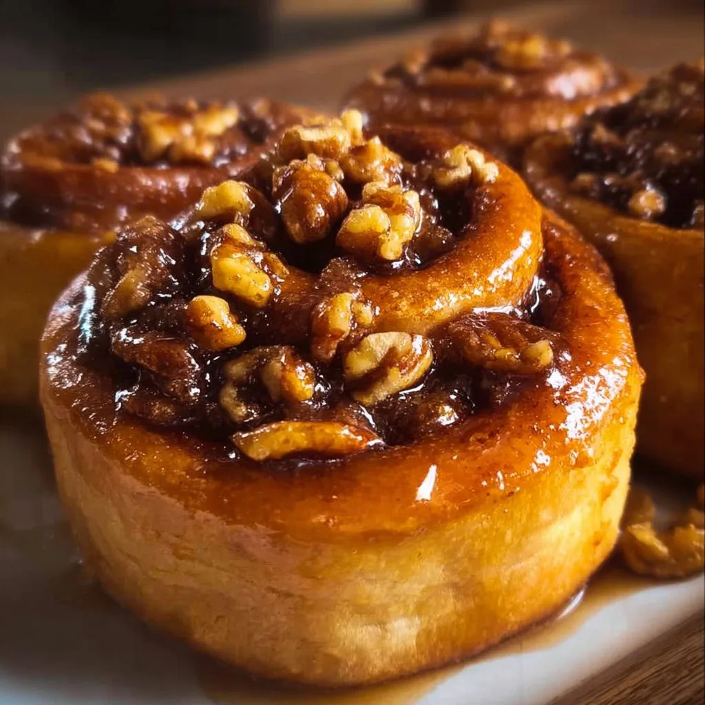 Cinnamon Maple Walnut Sticky Buns