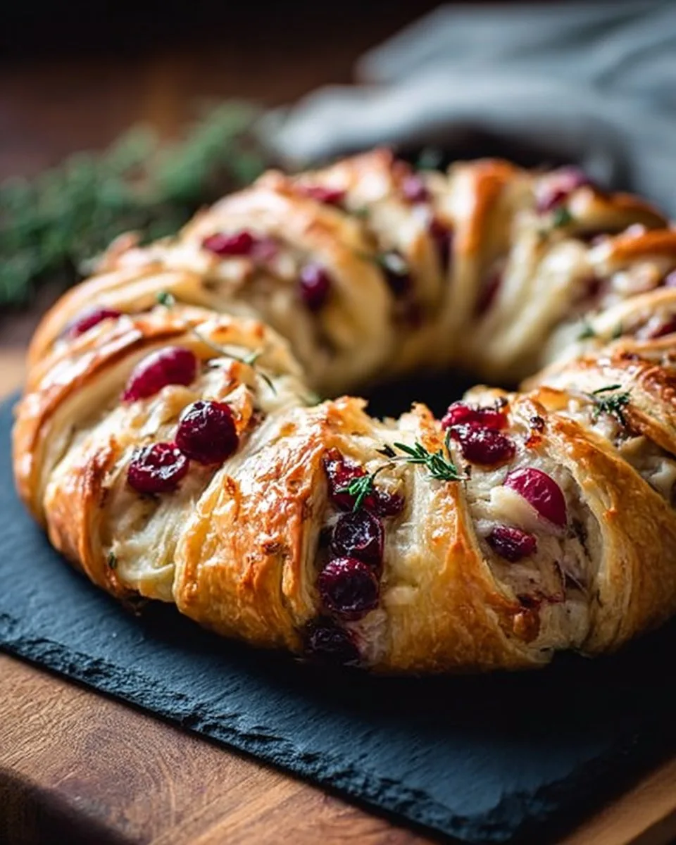 Turkey Cranberry Crescent Ring Recipe