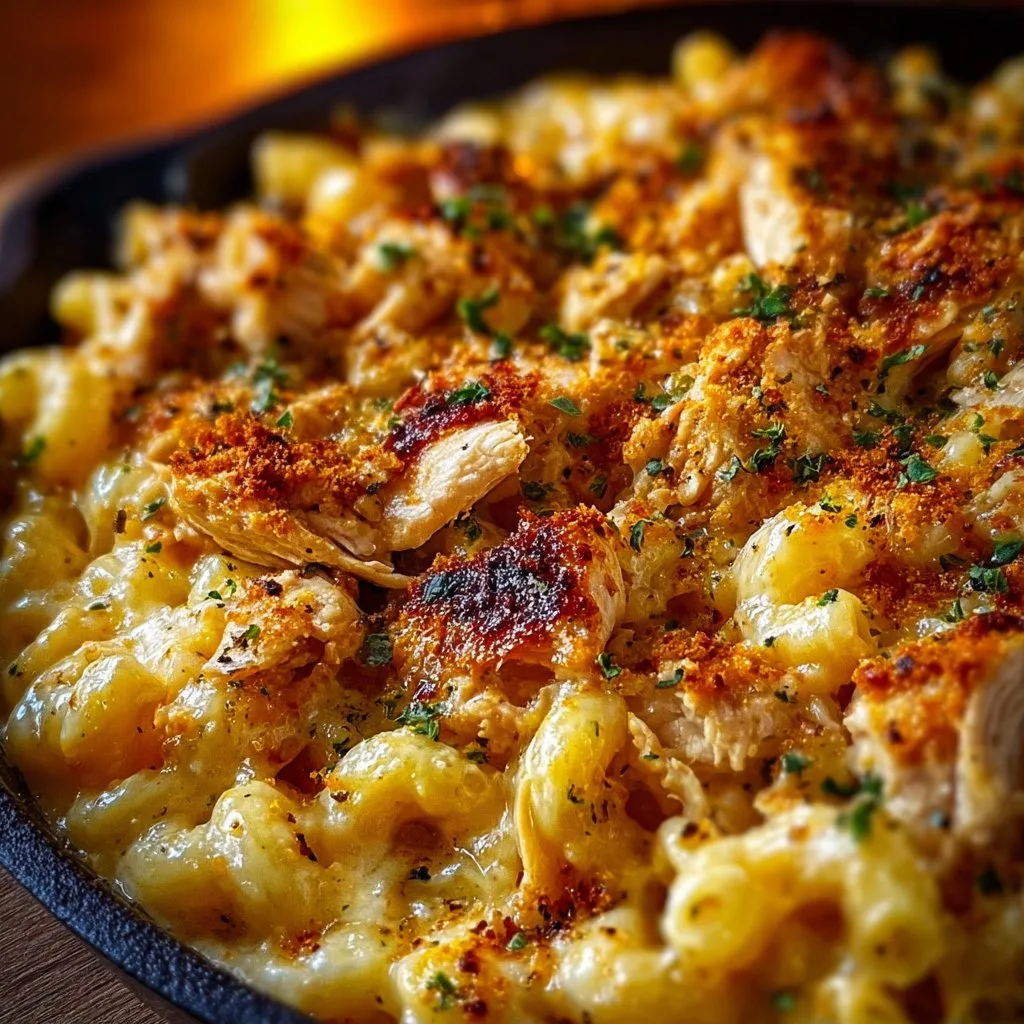 Honey Pepper Chicken Mac and Cheese