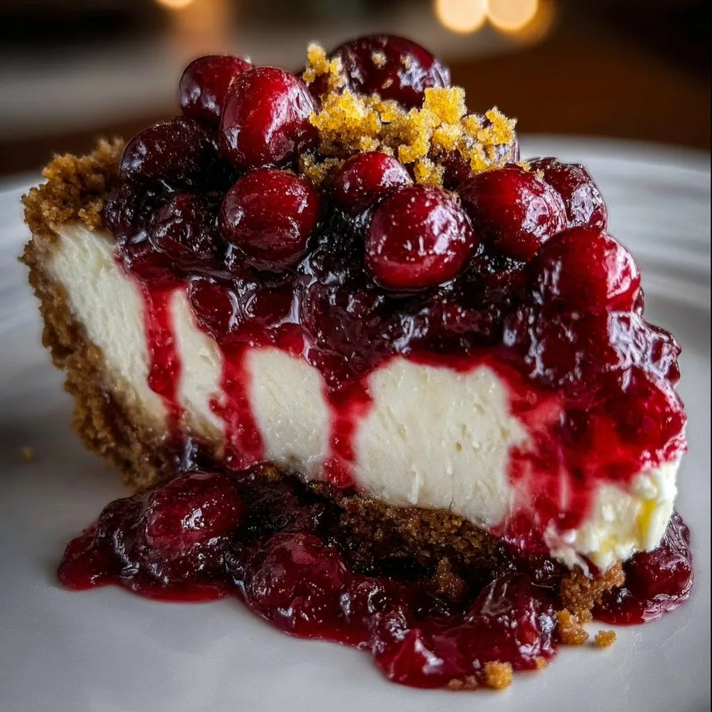 Cranberry Cheesecake Pie
