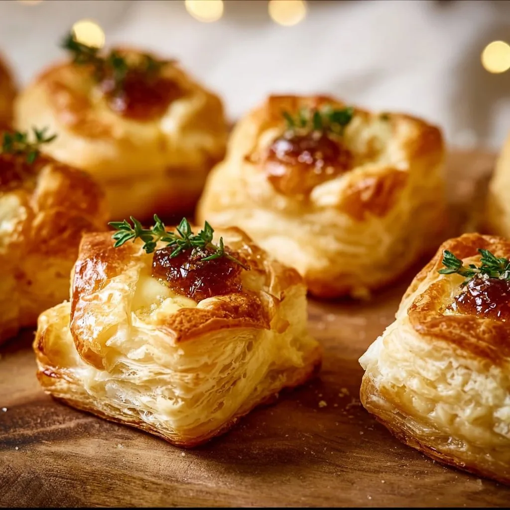 Puff Pastry Brie Bites