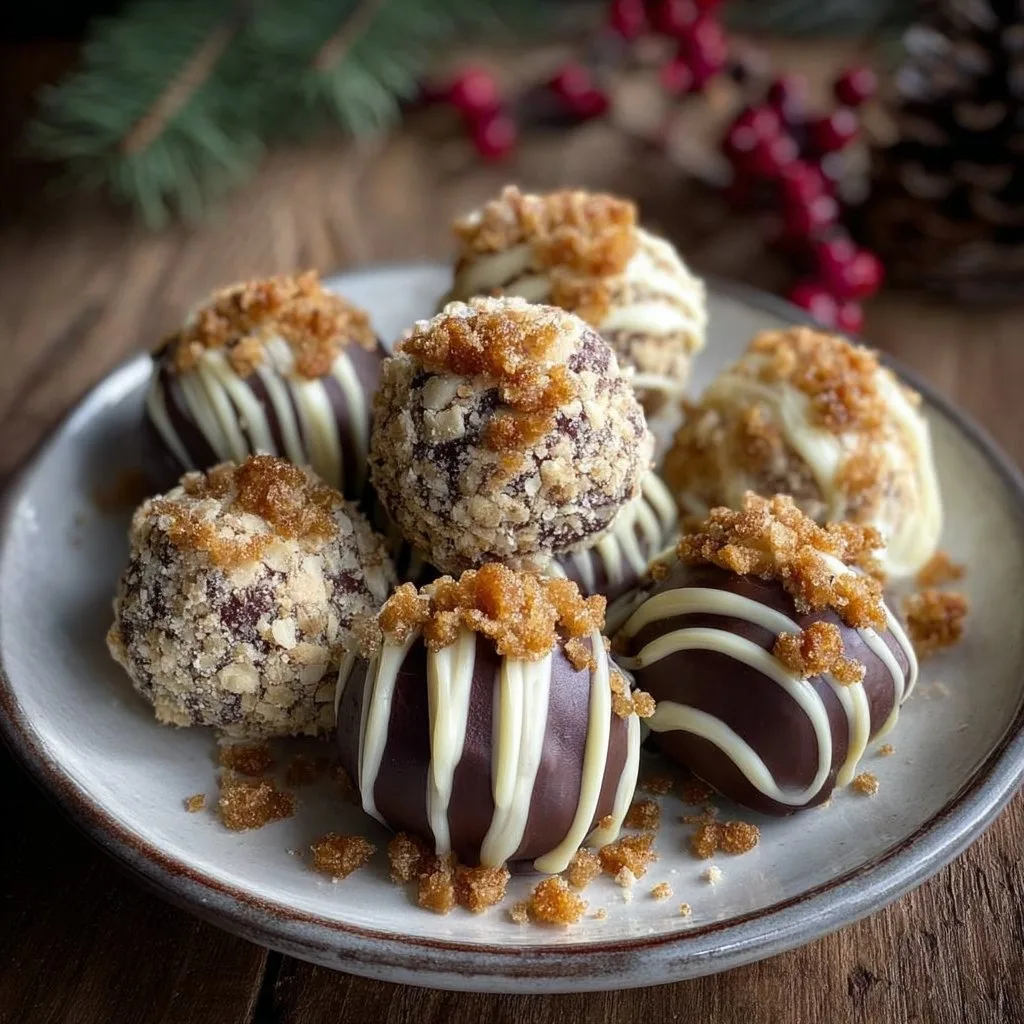 Gingerbread Truffles No-Bake White Chocolate Christmas Treats