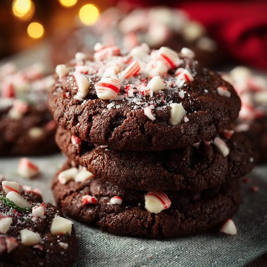 Double Chocolate Peppermint Cookies