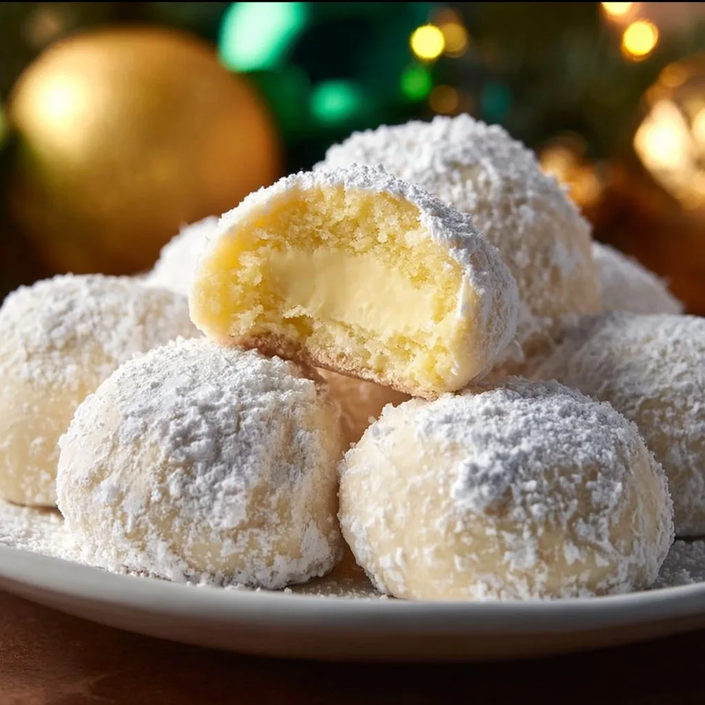 Lemon Cream Snowball Cookies – Melt-in-Your-Mouth Holiday Magic