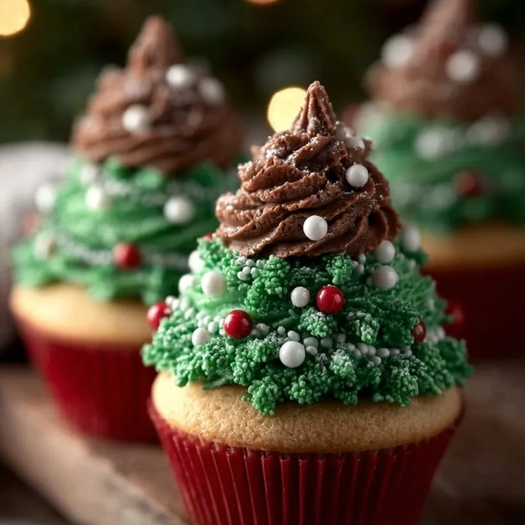 Delicious Christmas Tree Cupcakes for a Festive Family Treat