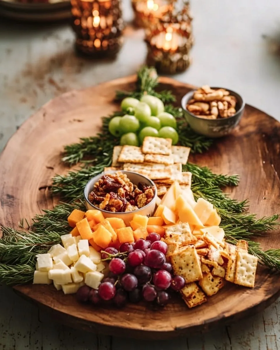 Evergreen Tree Snack Board