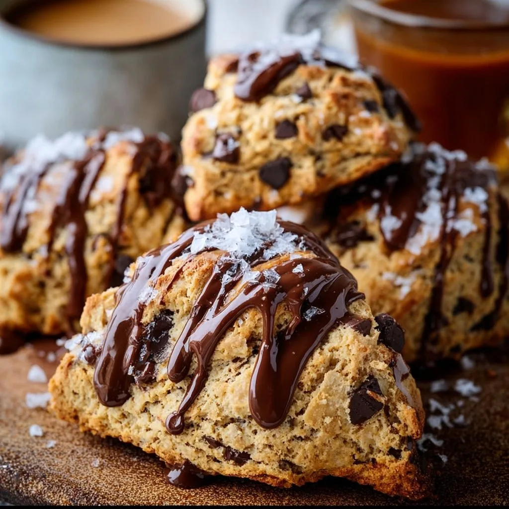 Peanut Butter Chocolate Swirl Scones