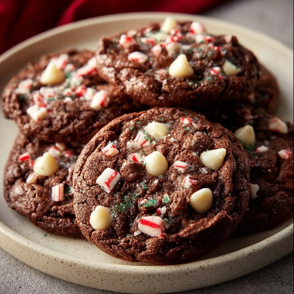 Double Chocolate Peppermint Cookies