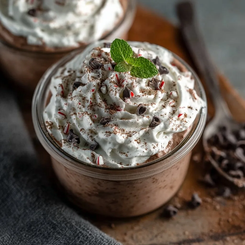 Peppermint Chocolate Whipped Greek Yogurt