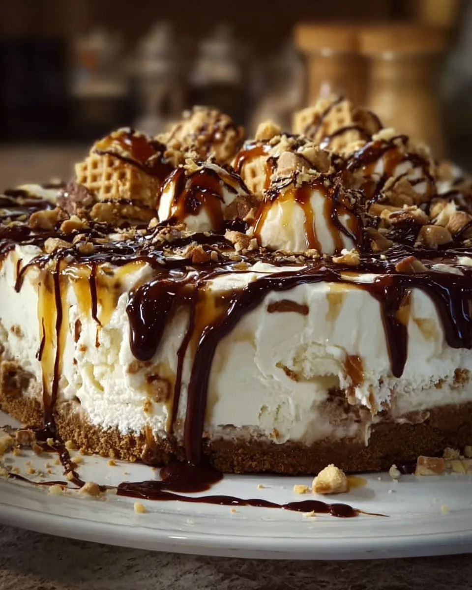 Drumstick Ice Cream Cake
