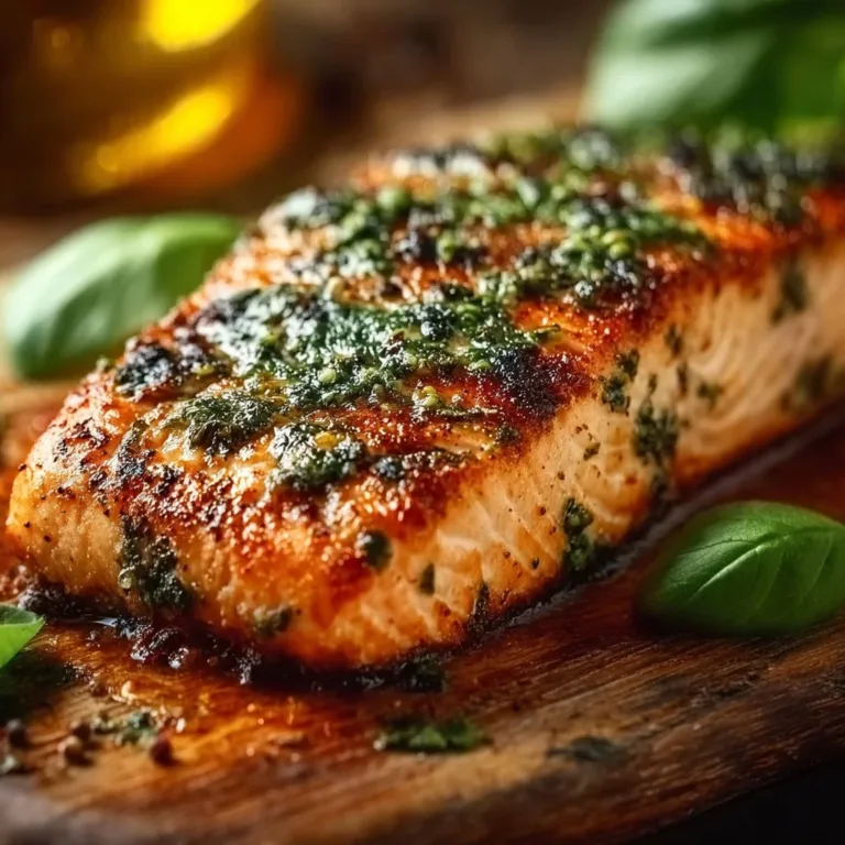 Crispy Parmesan-Basil Air Fryer Salmon served on a plate