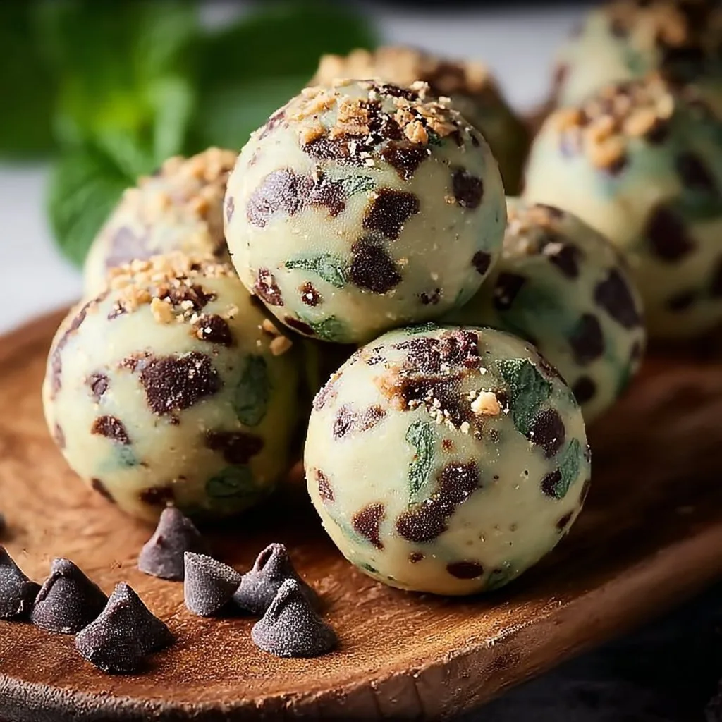 Mint Chocolate Chip Protein Balls