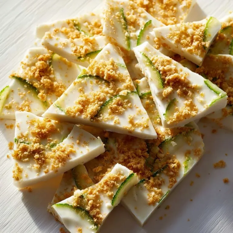 High protein Key Lime Pie Yogurt Bark topped with lime zest