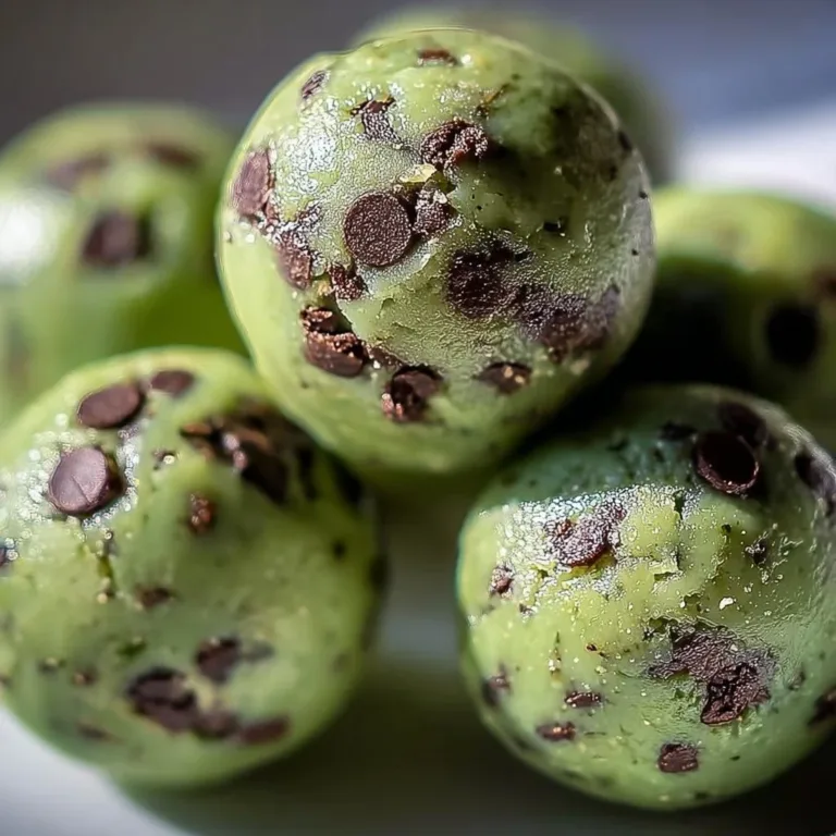 Healthy Mint Chocolate Chip Protein Balls for a nutritious snack