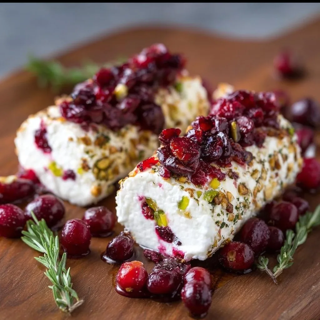 Cranberry Goat Cheese Logs