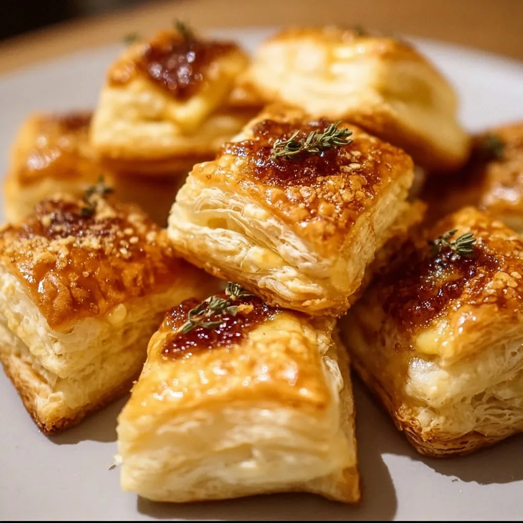 Puff Pastry Brie Bites
