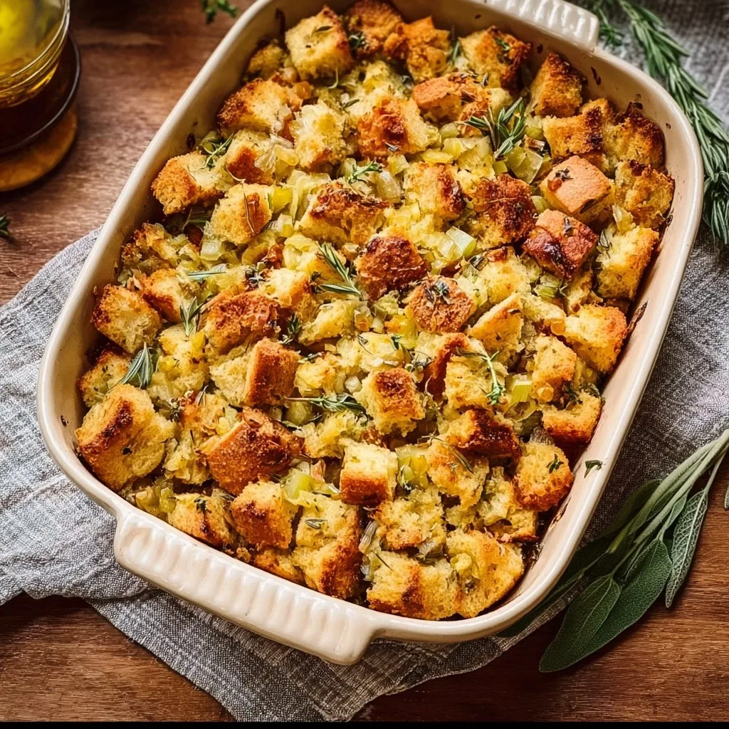 Simple Apple Sage Stuffing