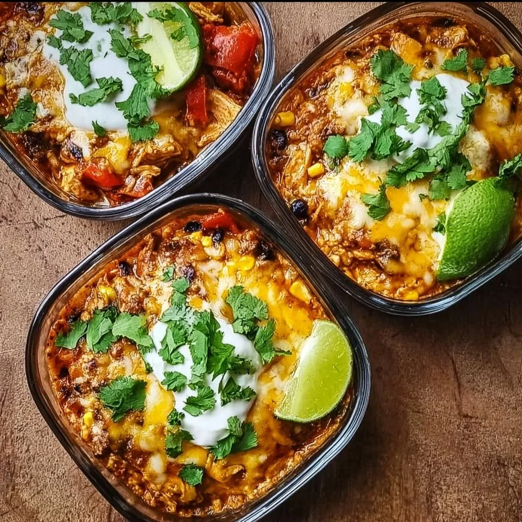 High-Protein Chicken Cottage Cheese Enchilada Bowls You'll Love