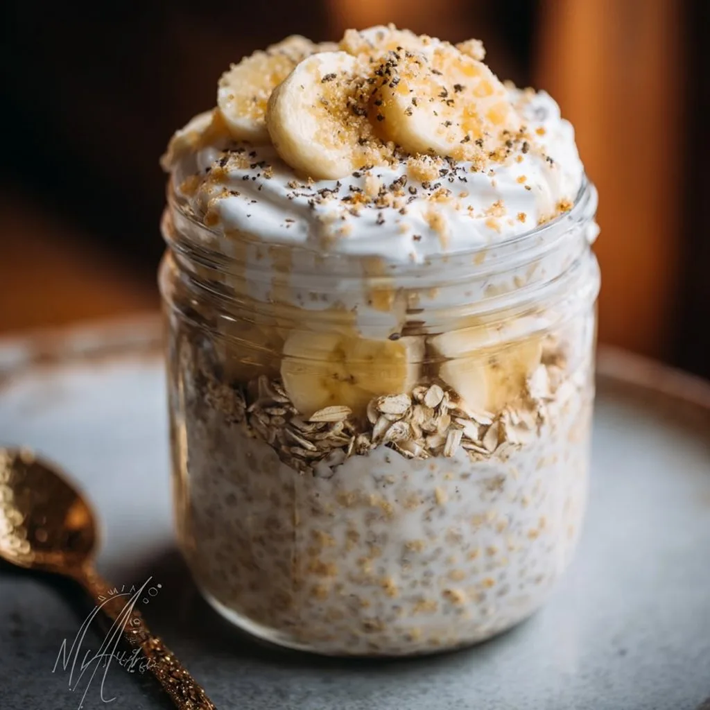 Banana Cream Pie Overnight Oats