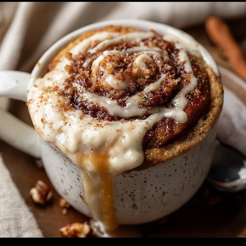 Minute Keto Cinnamon Roll Mug Cake