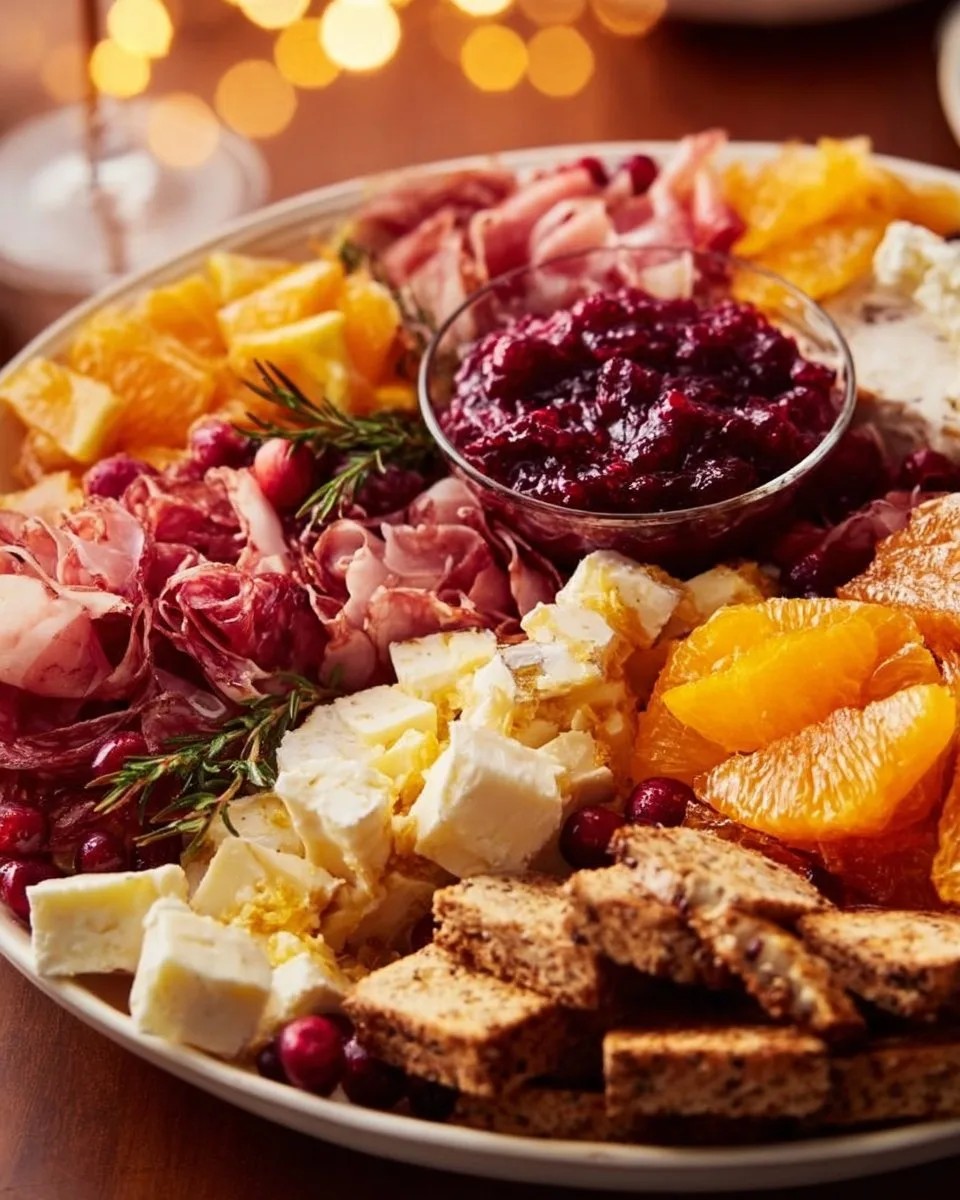 Cranberry Wreath Platter