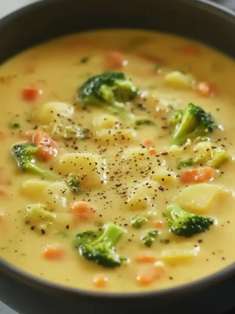Crockpot Potato Broccoli Cheddar Soup ingredient