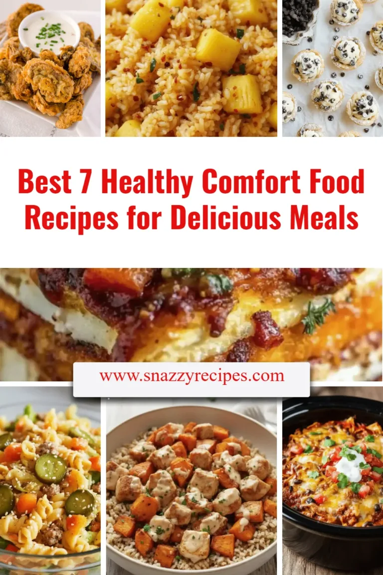 Delicious and nutritious healthy comfort food recipes for satisfying meals.