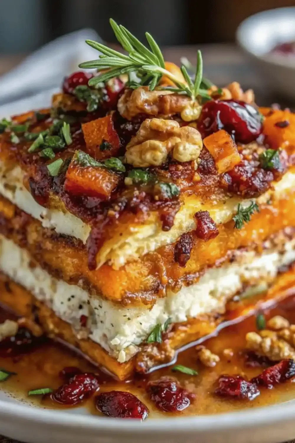 Layered Sweet Potato Butternut Squash Carrot Lasagna