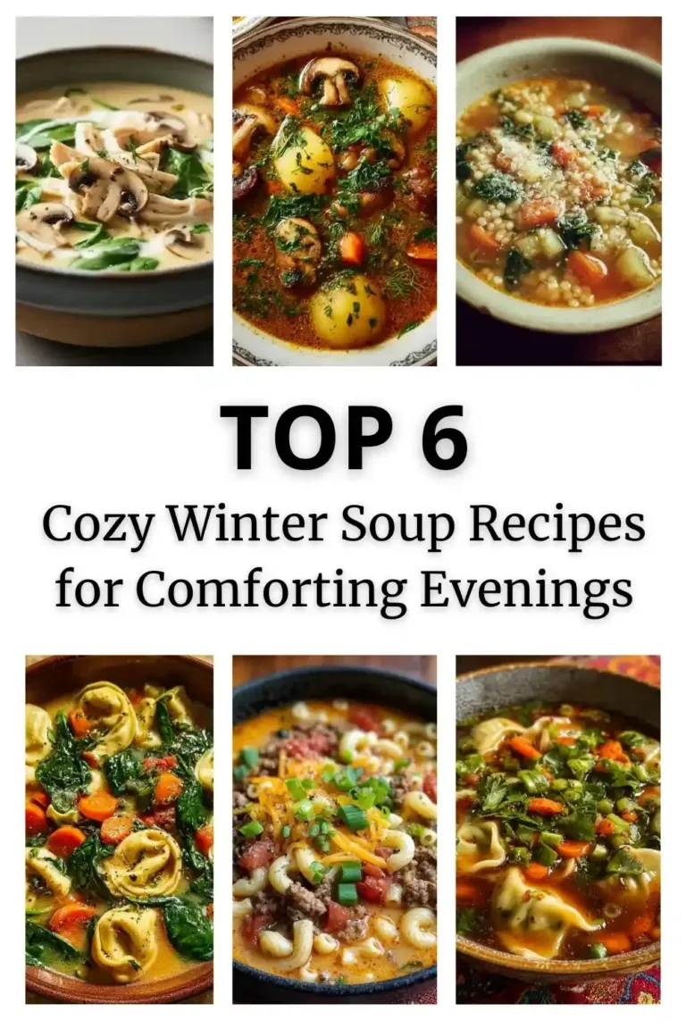 Delicious comforting soup recipes for cozy evenings featuring fresh ingredients