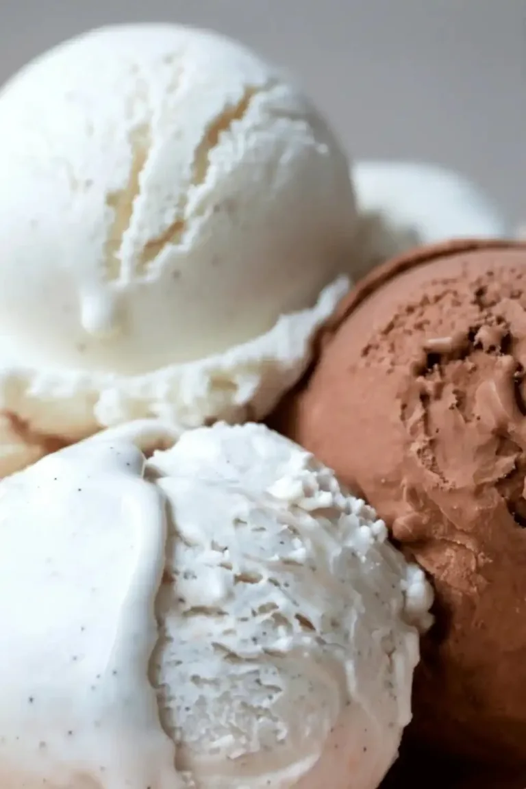 Delicious homemade keto ice cream in a bowl with toppings