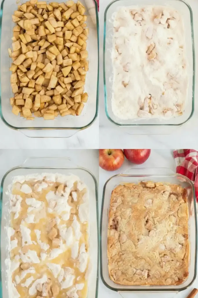 Apple Dump Cake steps