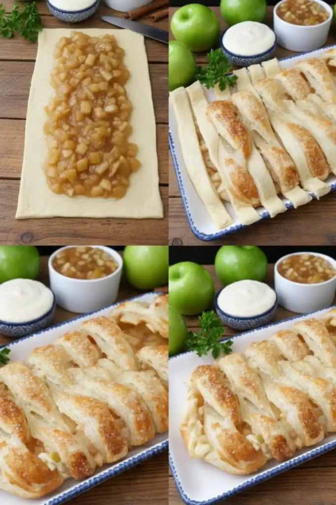 Apple Puff Pastry steps