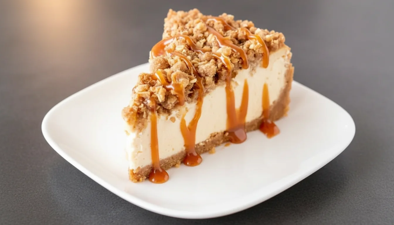 Apple Crisp Cheesecake