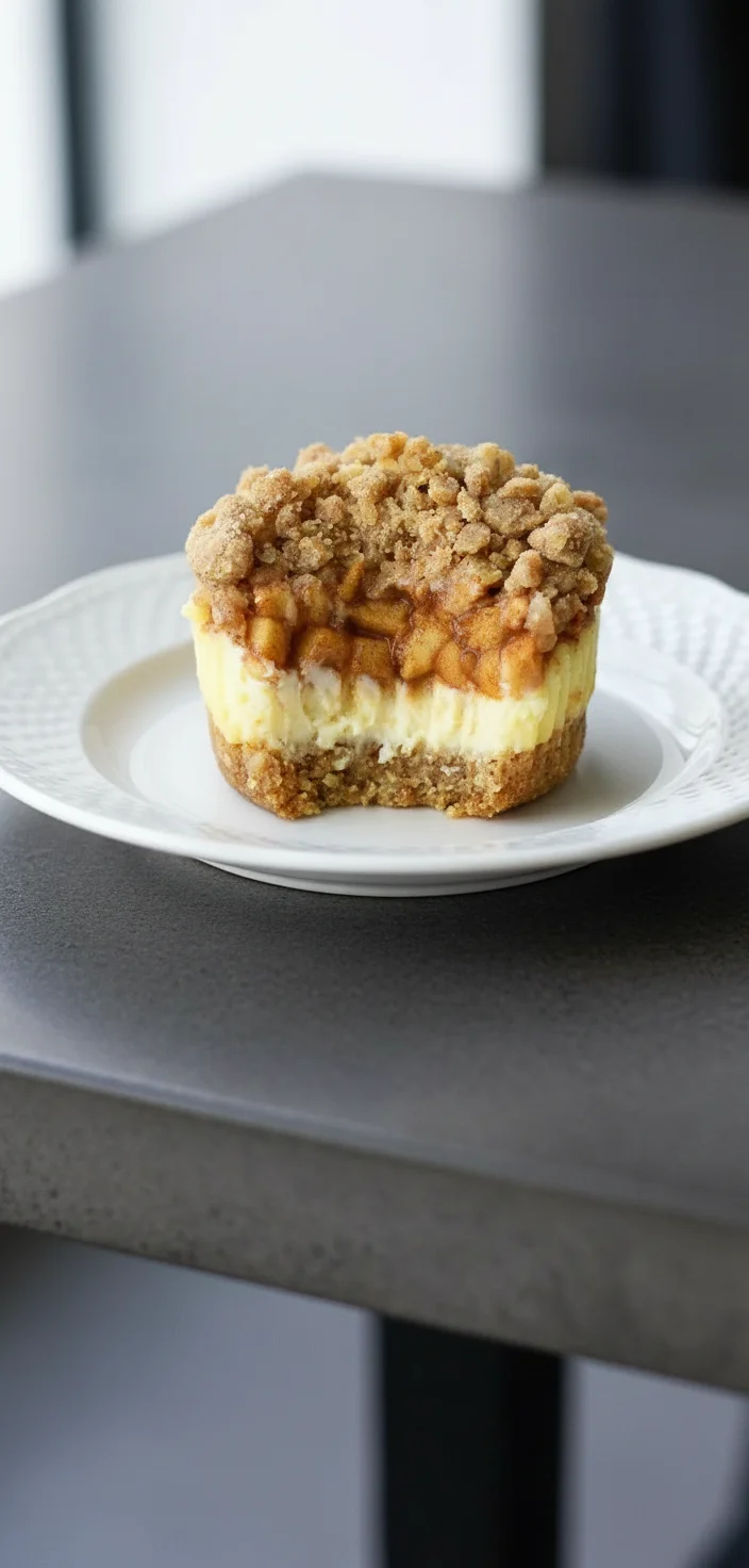 Apple Crisp Mini Cheesecakes