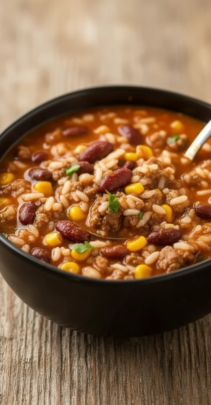 Crock Pot Taco Rice Soup