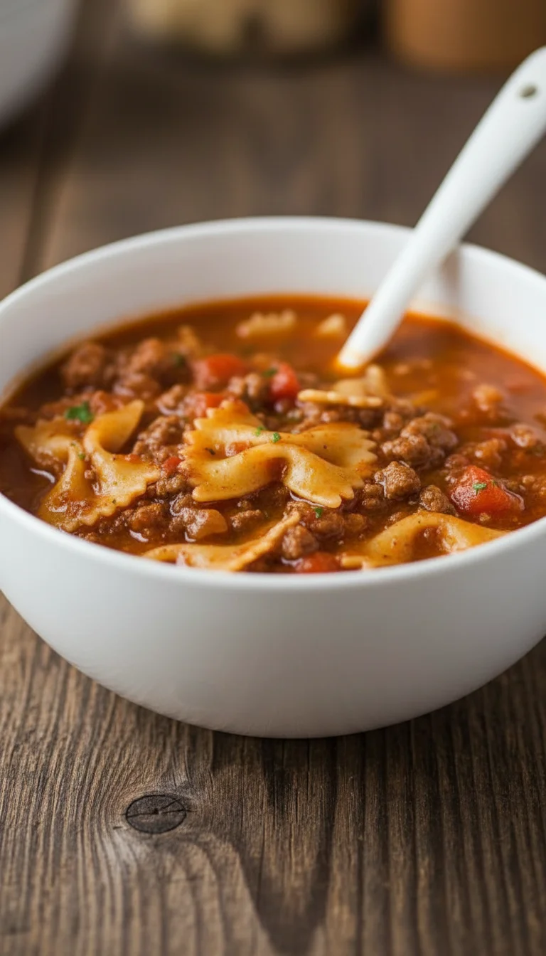Easy Lasagna Soup