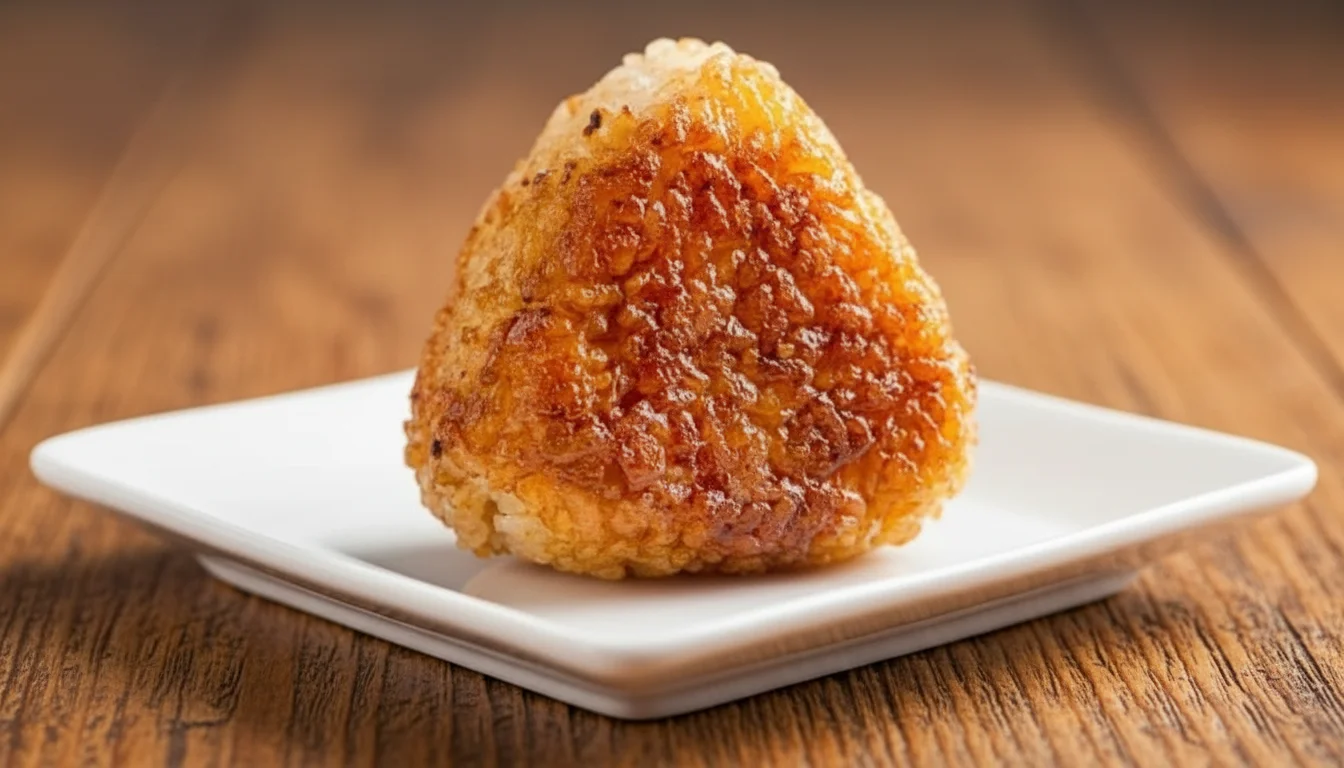 Delicious grilled rice balls