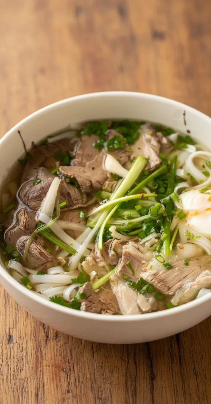Vietnamese Beef Pho Noodle Soup