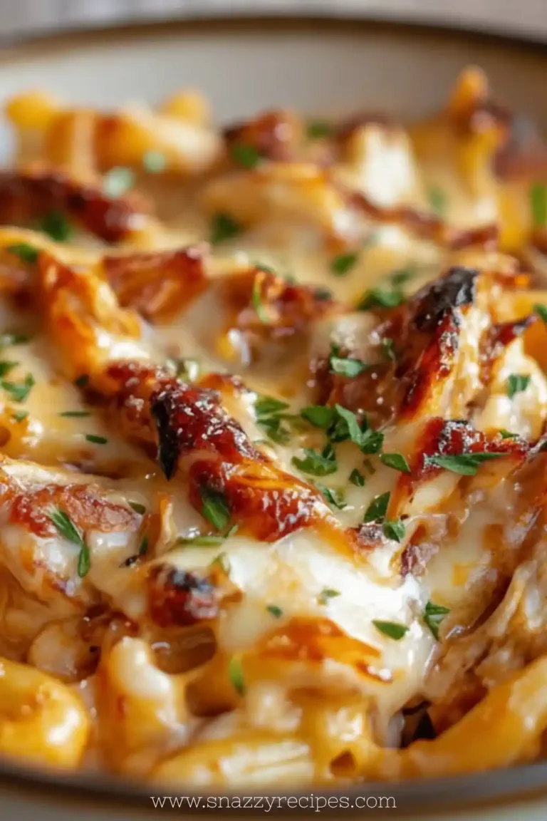 Delicious BBQ Chicken Mac and Cheese served in a bowl