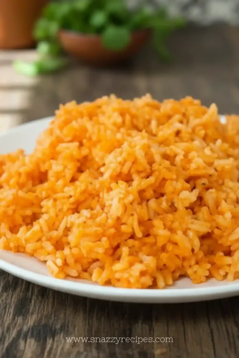 Delicious homemade Mexican rice recipe by Andy, served in a bowl.