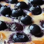Blueberry Cottage Cheese Breakfast Bake served in a rustic dish